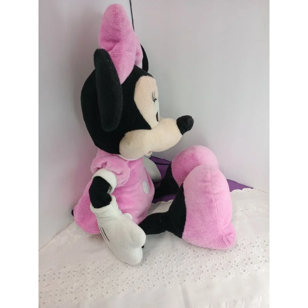 22" Disney Minnie Mouse Plush In Pink Dress And Bow - Picture 4 of 4
